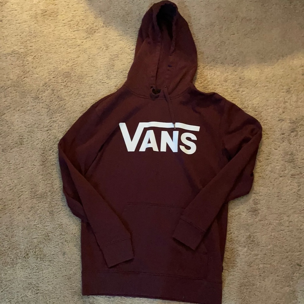 Vans burgundy hoodie